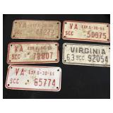 (5) Virginia License Plates