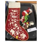 Anna Lee Dolls w/ Vintage Christmas Stocking