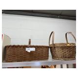 (2) Antique Woven Baskets