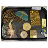 Hair Combs w/ Cosmetic Cases