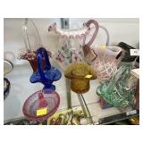 Grouping of Fenton and Unsigned Art Glass