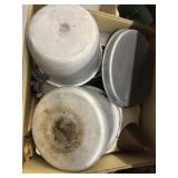 Box of Aluminum Cookware