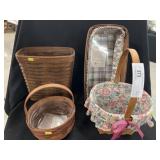 (4) Longaberger Baskets