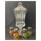 Moon and Star Pattern Canister with Shakers