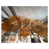 (4) Pieces of Carnival Glass
