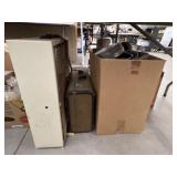 Box Fan w/ Suitcase, Cookware and Mirrors