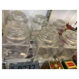 (6) Glass Canisters