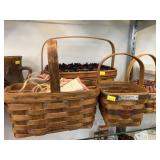 (4) Longaberger Baskets