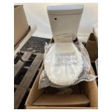 New White Toilet with Accessories