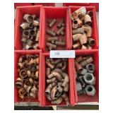 (6) Boxes of Copper and Plastic Fittings & Elbows