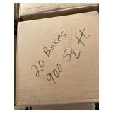 900 Sq. Ft. of White Vinyl Floor Tiles