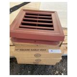 (4) Vinyl 14" Square Gable Vents