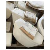 (3) White Toilet Tanks