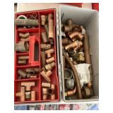 Copper and Metal Pipe Fittings with Tool Box