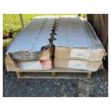 (4) Boxes of Flint Color Round Cut Siding