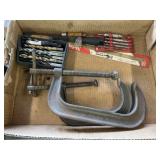 8' C Clamps with Assorted Drill Bits