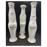 (3) Porcelain Wisemen