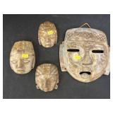 Grouping of Indonesian Marble Face Formed Plaques