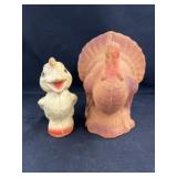 (2) Paper Mache Candy Containers