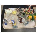 Chicken Salts and Porcelain Figurines