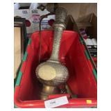 Brass Ewer and Storage Tote/Lid