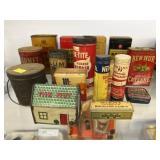 Advertising Tins w/ Miniature Lard Can