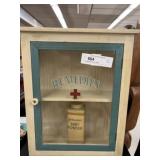 Vintage Wood First Aid Cabinet