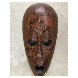 Tribal Carved Wood Mask