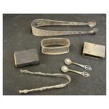 Grouping of Sterling & Silver Plate Serving Pieces