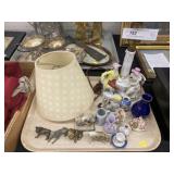 Table Light with Porcelain Miniatures