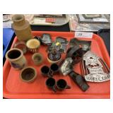 Miniature Stoneware, Cookie Cutters, Trivet