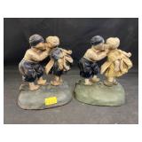 (2) Cast Metal Doorstops