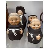 German Porcelain Pitchers w/ Condiment Jar