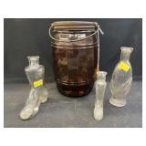 Globe Tobacco Jar w/ Bottles