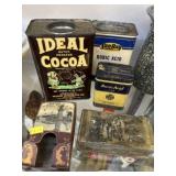Vintage Advertising Tin w/ Match Safe.
