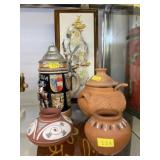 Southwestern Pottery w/ Beer Sign & 3D Print