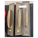 (3) Removed Brass Door Handles
