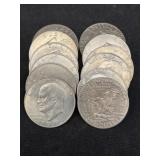 (13) Eisenhower 1$ Coins