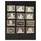 (12) Sterling Silver Ingots