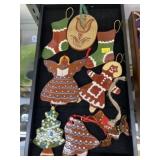 Assortment of Redware Ornaments