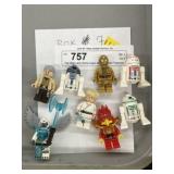 Star Wars and Chima Legos with Miniature Figurines