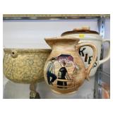 Decorative Pottery w/ Stoneware Bowl