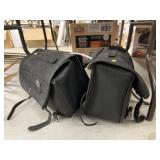 Pair Of Leather Saddle Bags