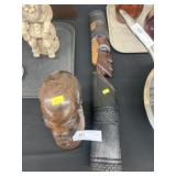 (2) Tribal Wood Carvings