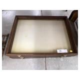 (2) Wood Countertop Showcases