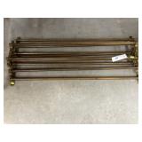 (3) Brass Towel Bars