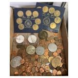 Unsorted Pennies & Collector Coins