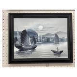 Oriental Oil On Canvas