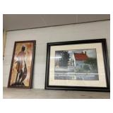 (2) Large Framed Prints