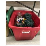 Christmas Lights, Storage Tote/Lid